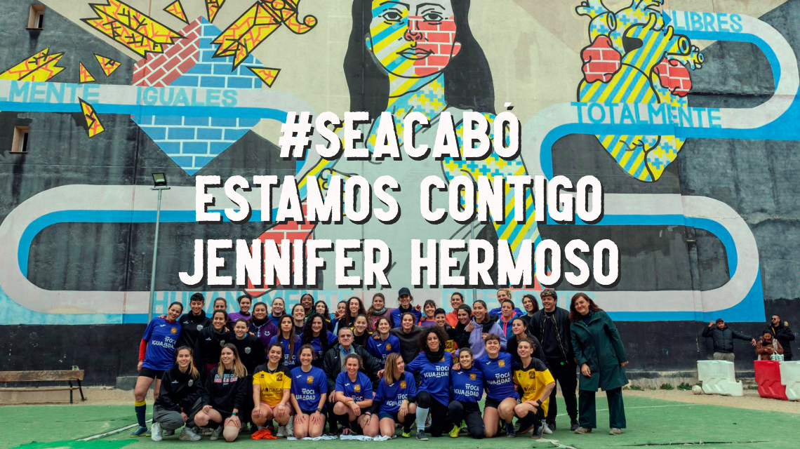 #se acabó. estamos contigo Jennifer hermoso y hemos venido a cambiar el fútbol